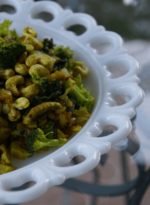Swiss Chard Veggie Bowl with Curried Cashews 5